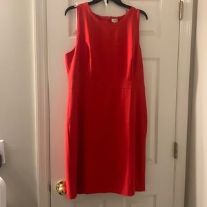 J Crew red sheath dress
